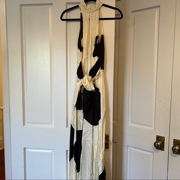 c meo collective sectional midi dress Influential LS Dress in Black by C/MEO Collective for Rent
